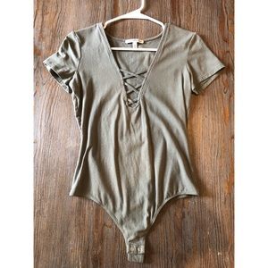Olive grey/green bodysuit